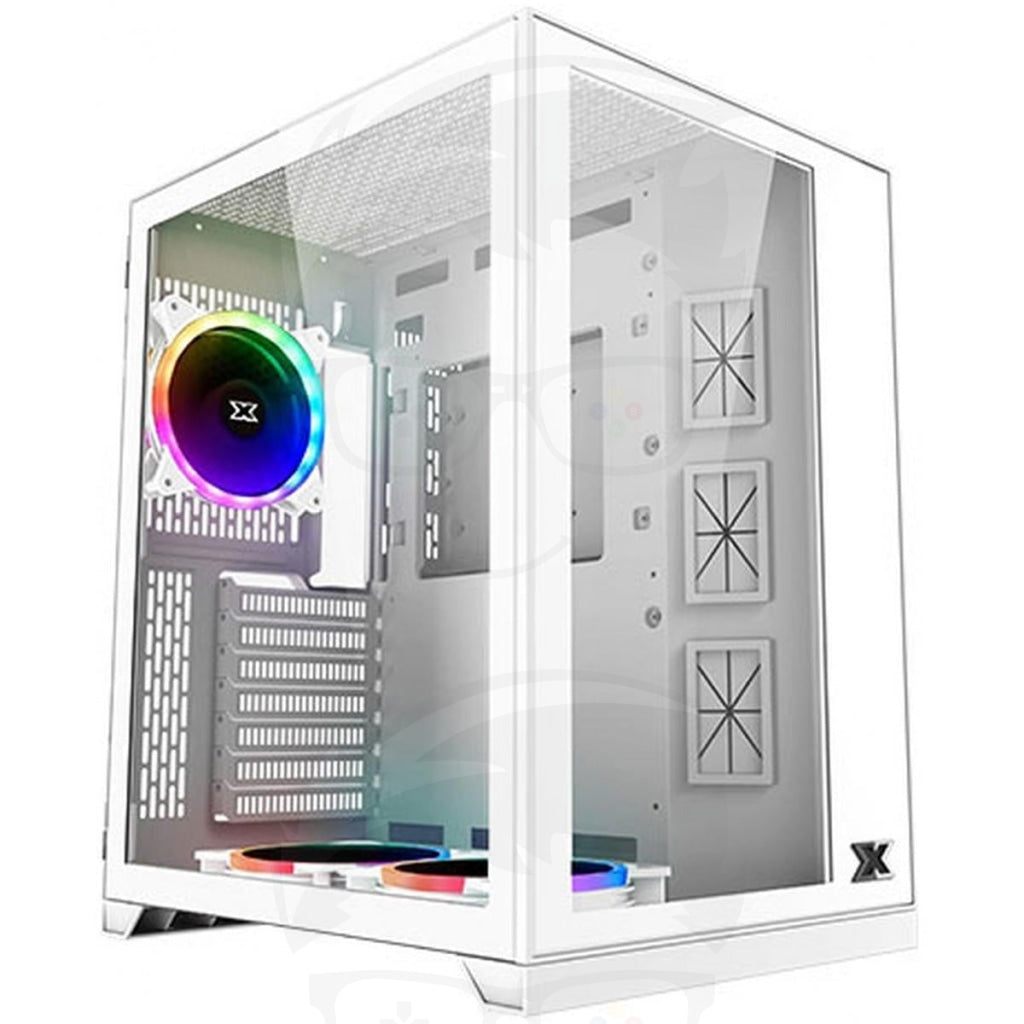 Xigmatek Aquarius S RGB Front & Left Tempered Glass - GAMING CASE 3 FAN WHITE Xigmatek Aquarius S RGB Front & Left Tempered Glass - GAMING CASE 3 FAN WHITE
